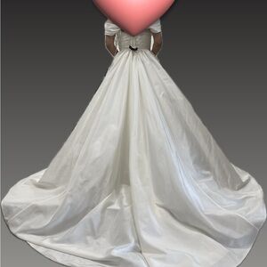 Elegant White Ball Gown Dress